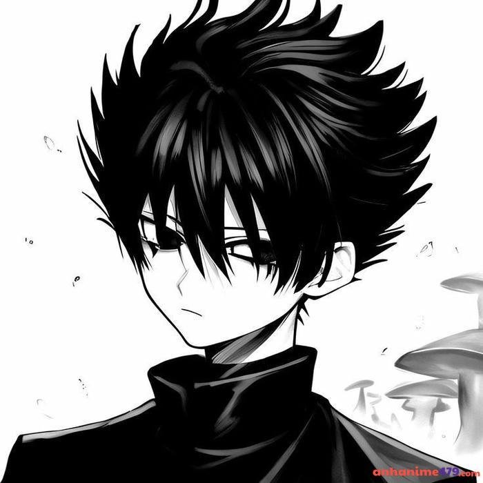 anime trắng đen nghệ thuật