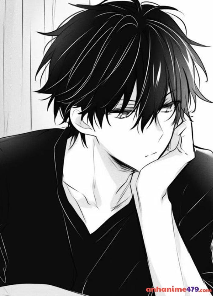 anime trắng đen trầm buồn