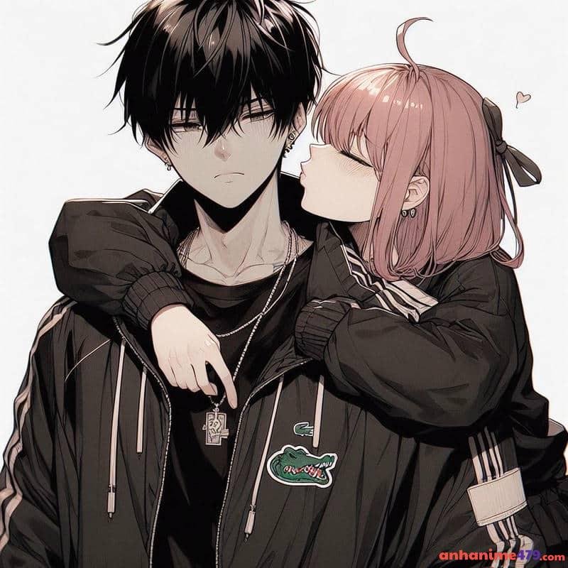 avatar đôi anime hôn