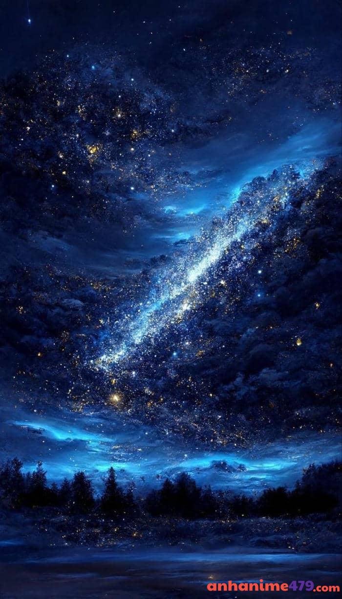 bầu trời anime sáng