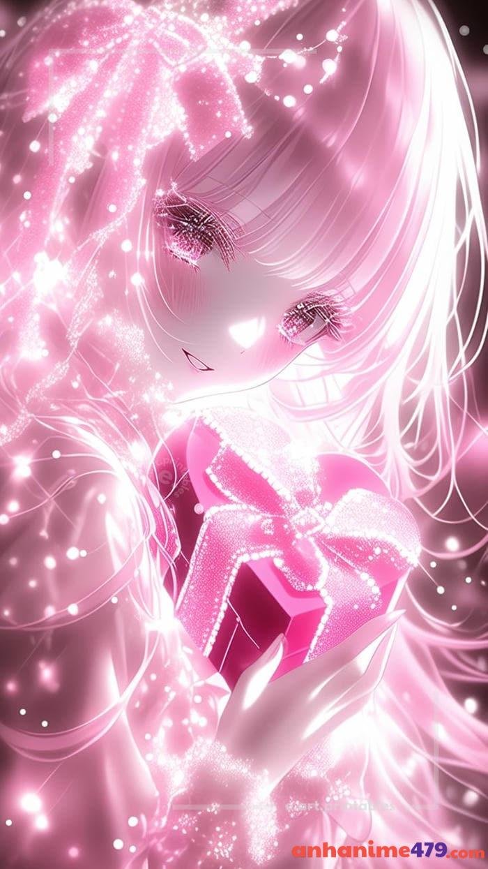 bầu trời hồng anime