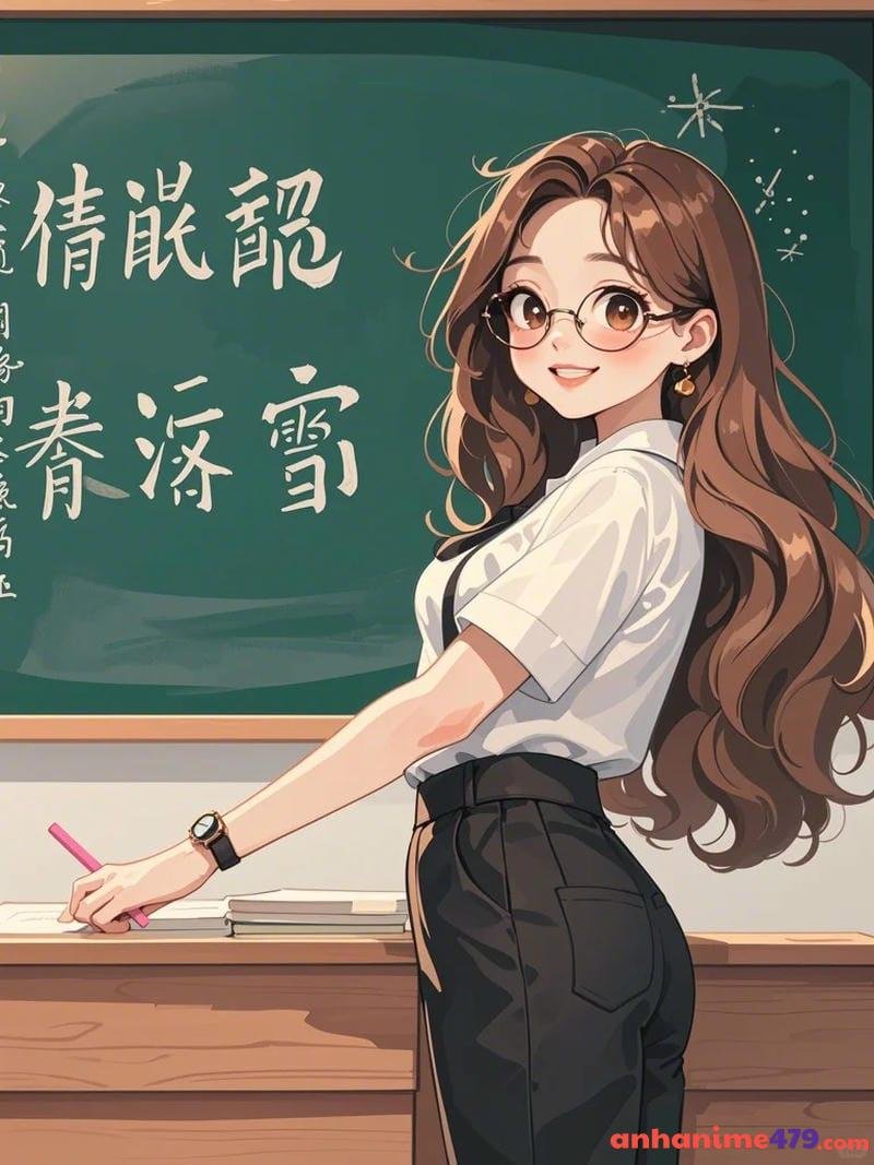 cô giáo anime đứng lớp