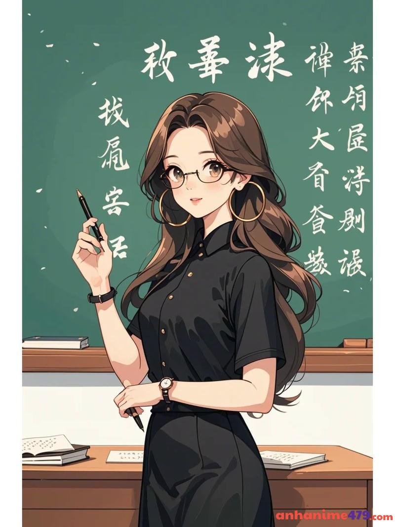 cô giáo anime nhìn học sinh