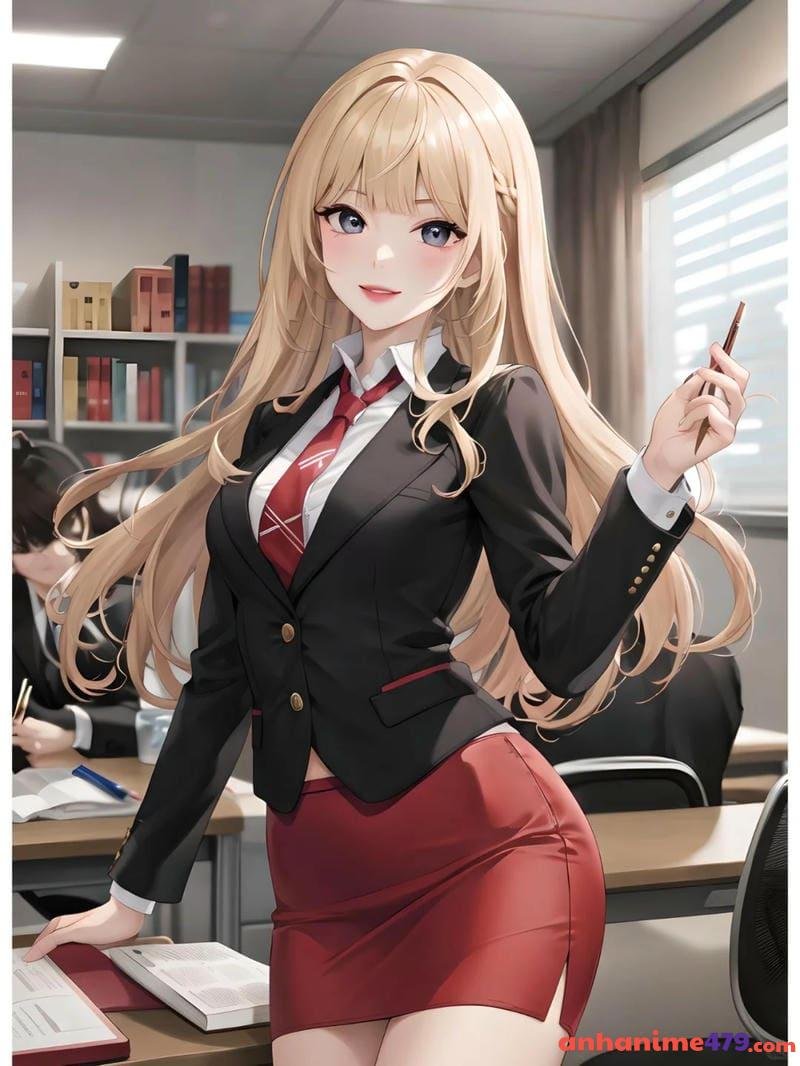 cô giáo anime trẻ trung hiện đại