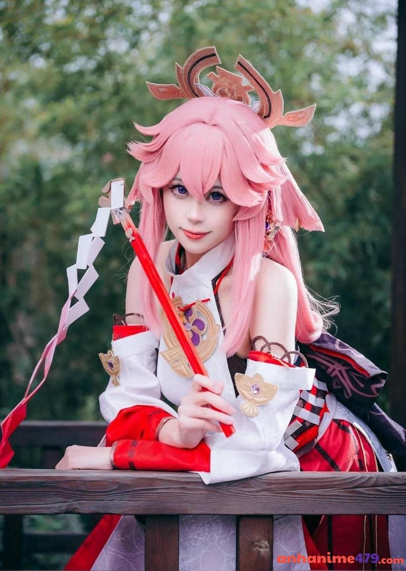 cosplay yae miko 15