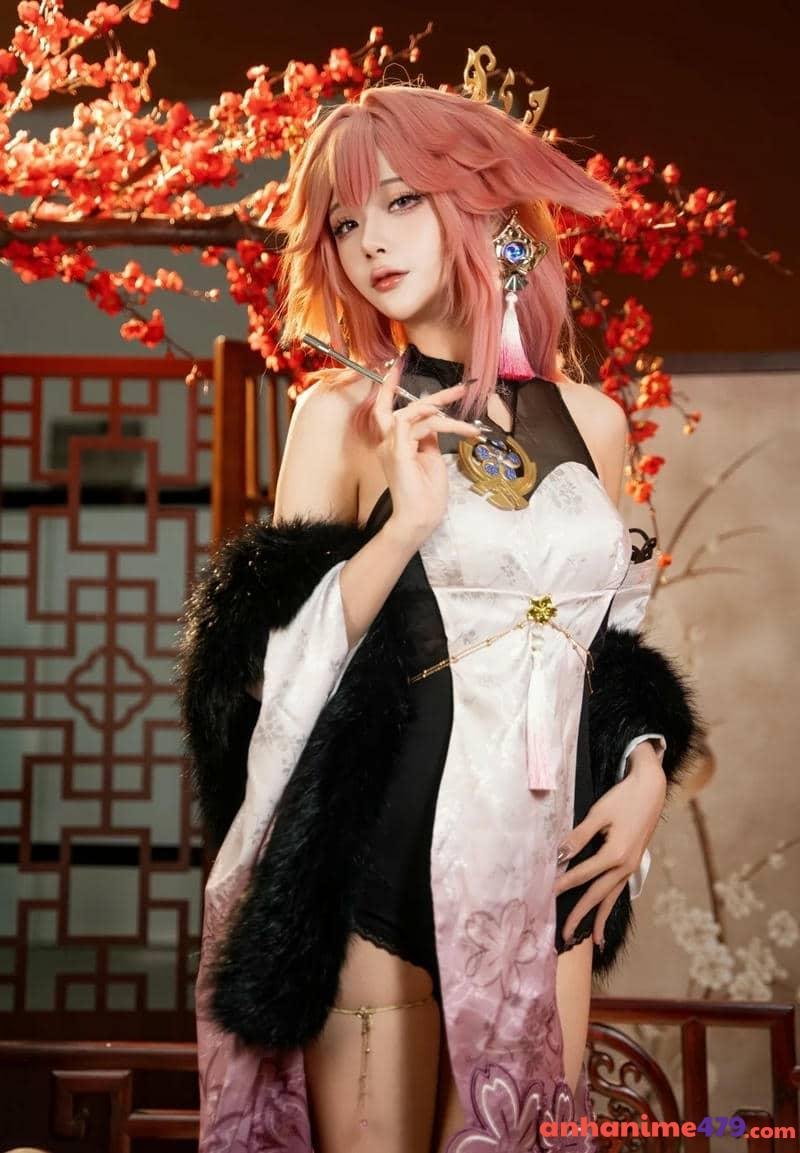 cosplay yae miko 6