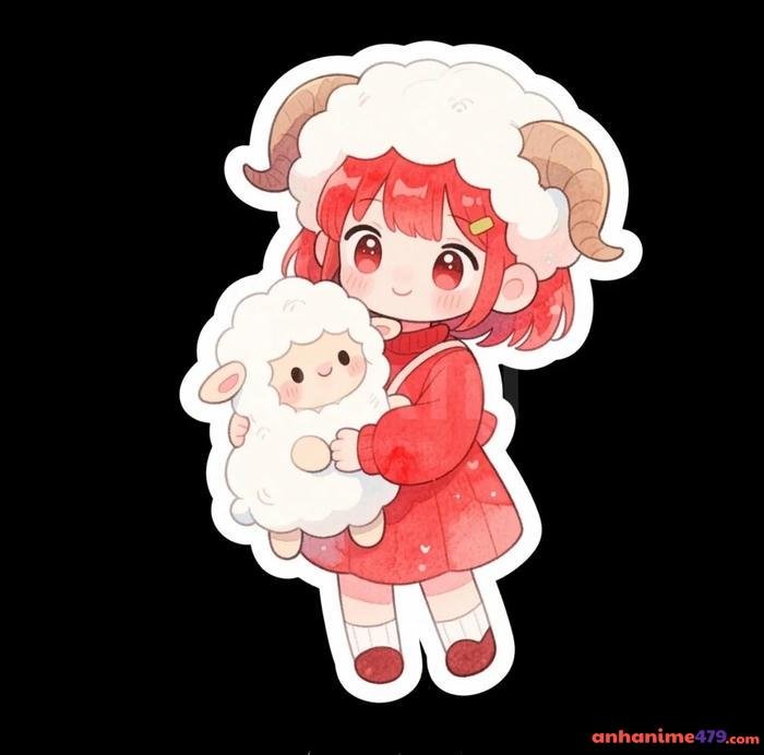 cung bạch dương anime đáng yêu