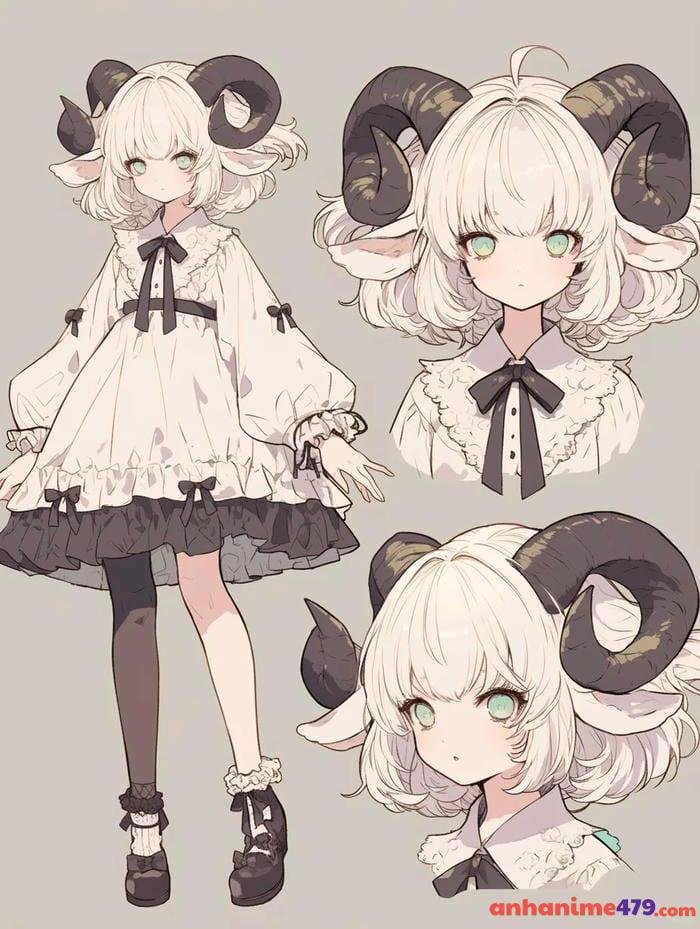 cung bạch dương anime dễ mến