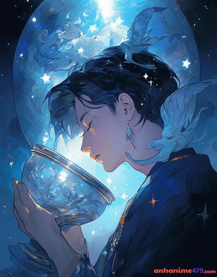 cung bảo bình anime đáng yêu