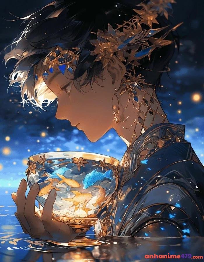 cung bảo bình anime nữ xinh đẹp