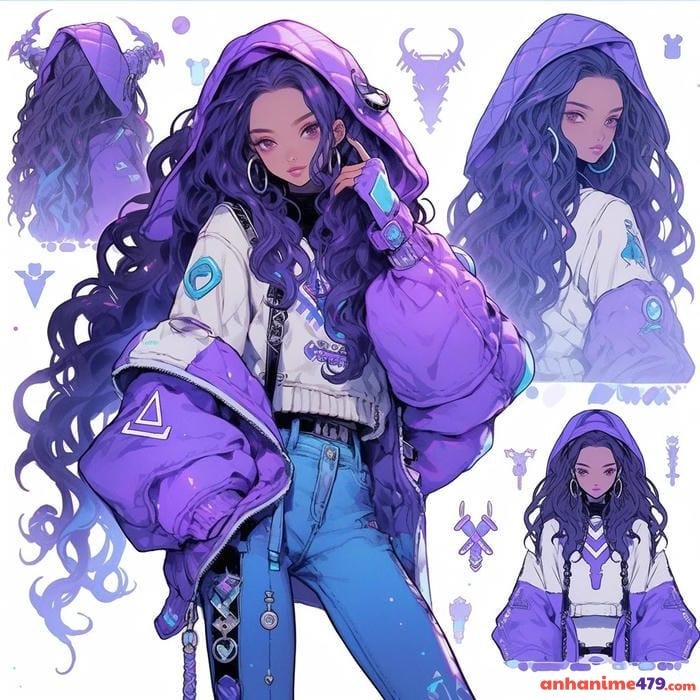 cung bọ cạp nữ anime xinh xắn