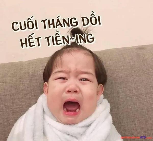 cuối tháng hết tiền rồi meme