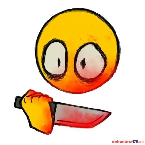 emoji meme cầm dao