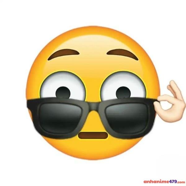 emoji meme đoe mắt kính đen