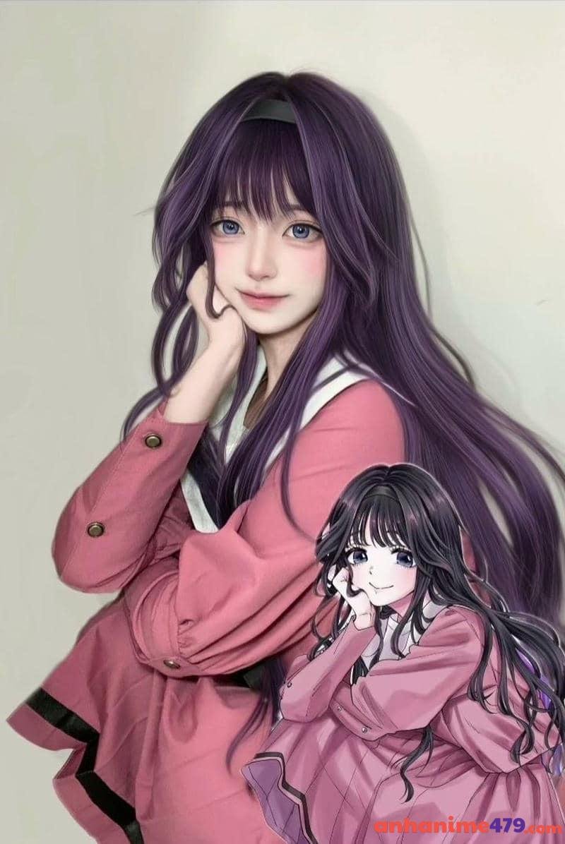 gái xinh cosplay nhân vật anime nhẹ