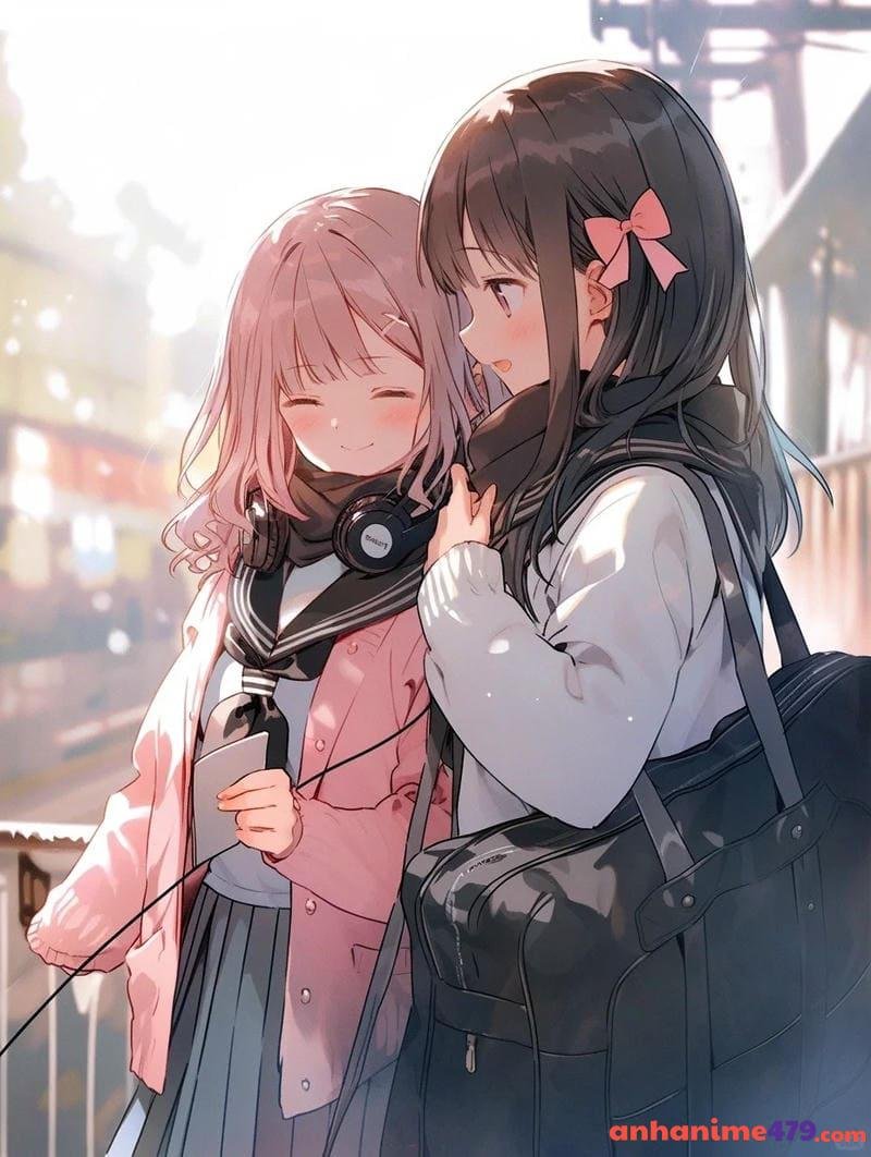 hình ảnh anime học đường dễ thương