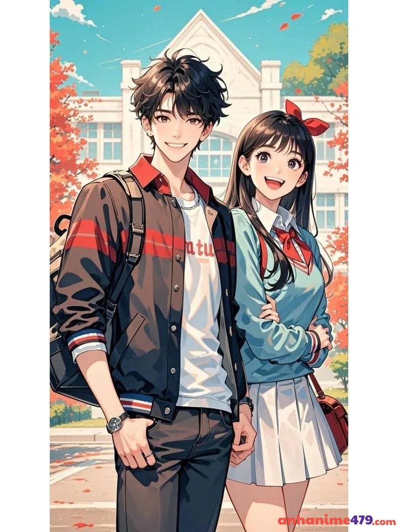 hình ảnh anime học sinh cấp ba