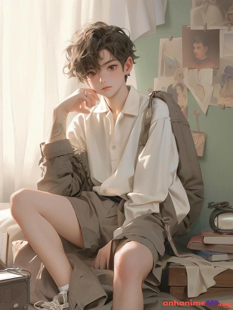 hình ảnh anime học sinh nam