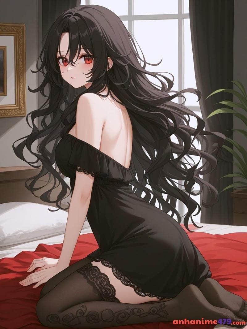 hình ảnh anime nữ quyến rũ ngủ