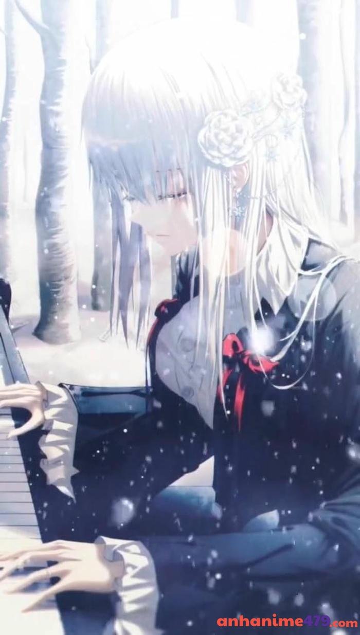 hình ảnh cô gái dưới mưa