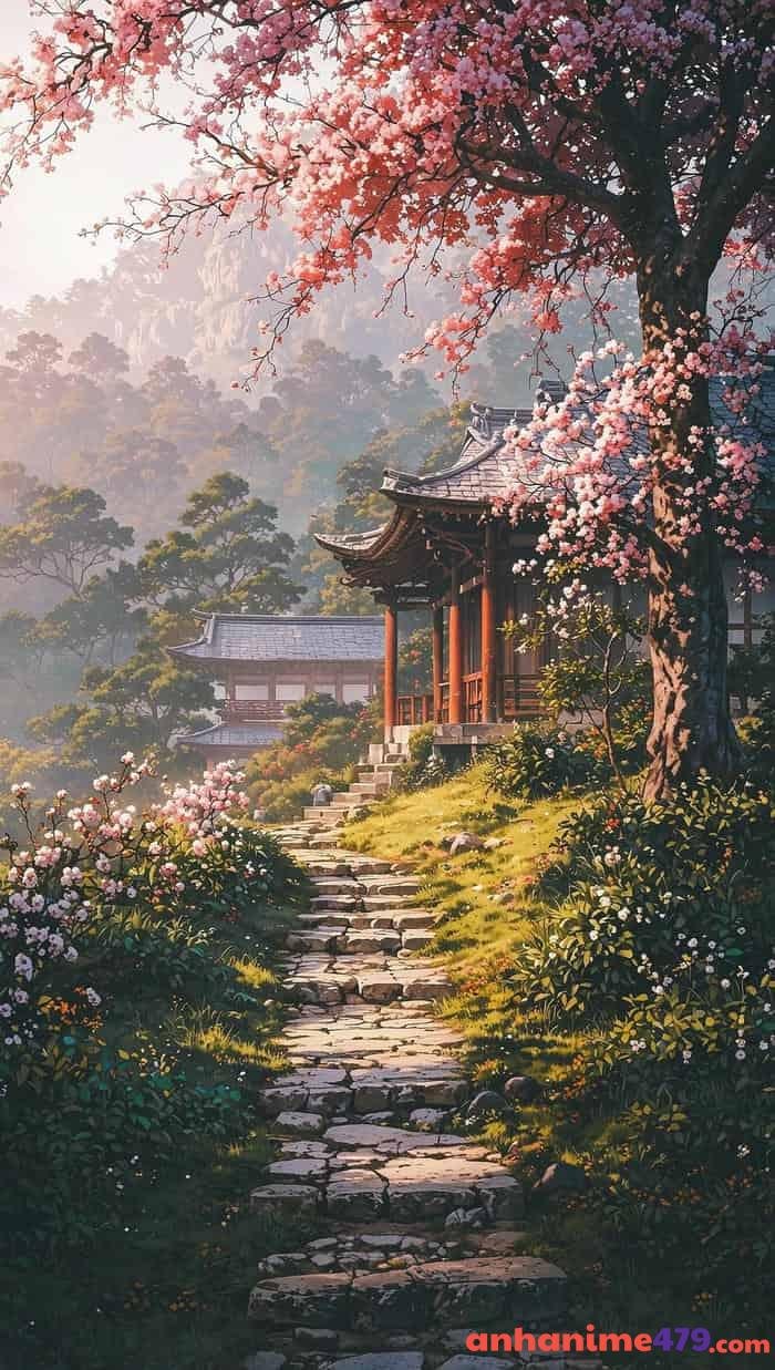 hình ảnh hoa đào anime (2)