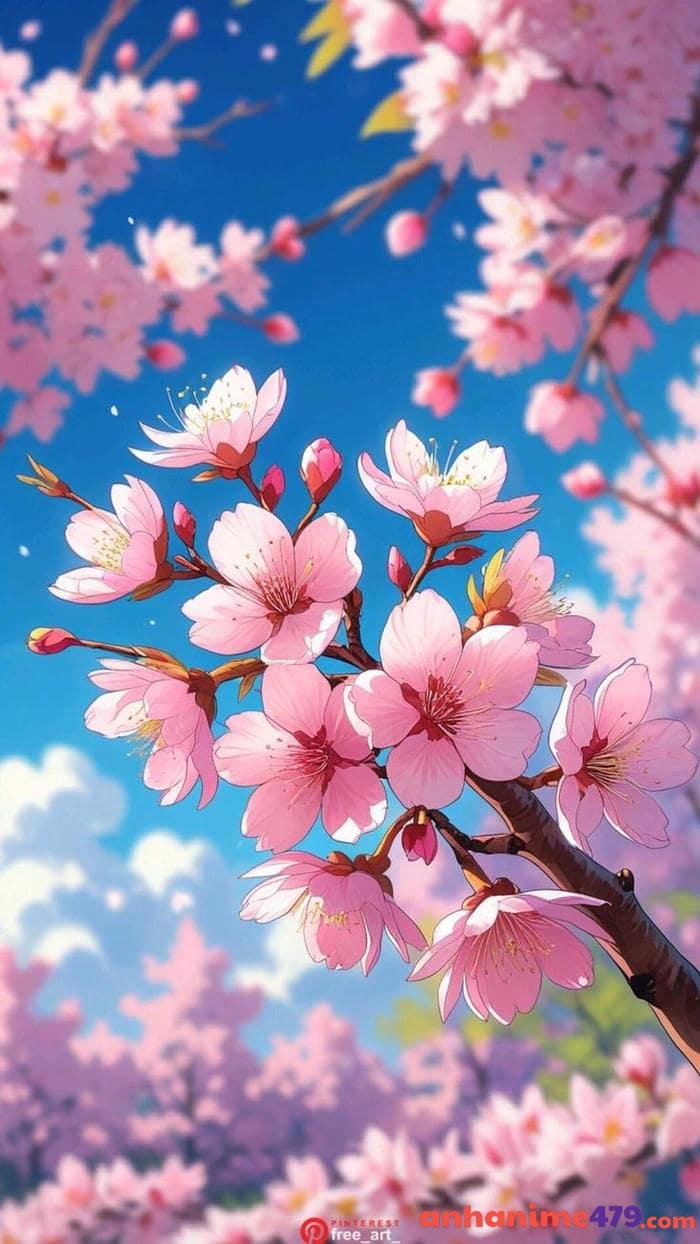 hình ảnh hoa đào tươi