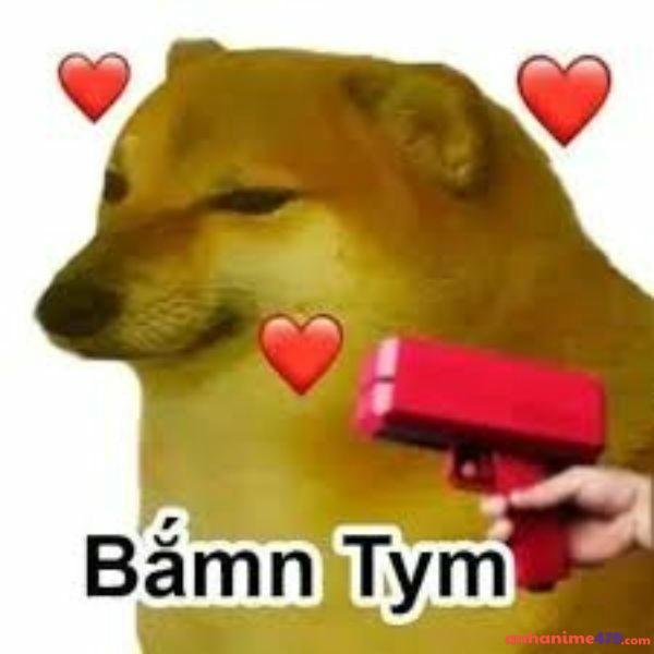 hình ảnh meme bắn tim chế