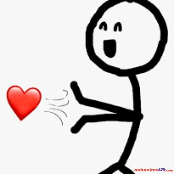hình ảnh meme bắn tim cực hài