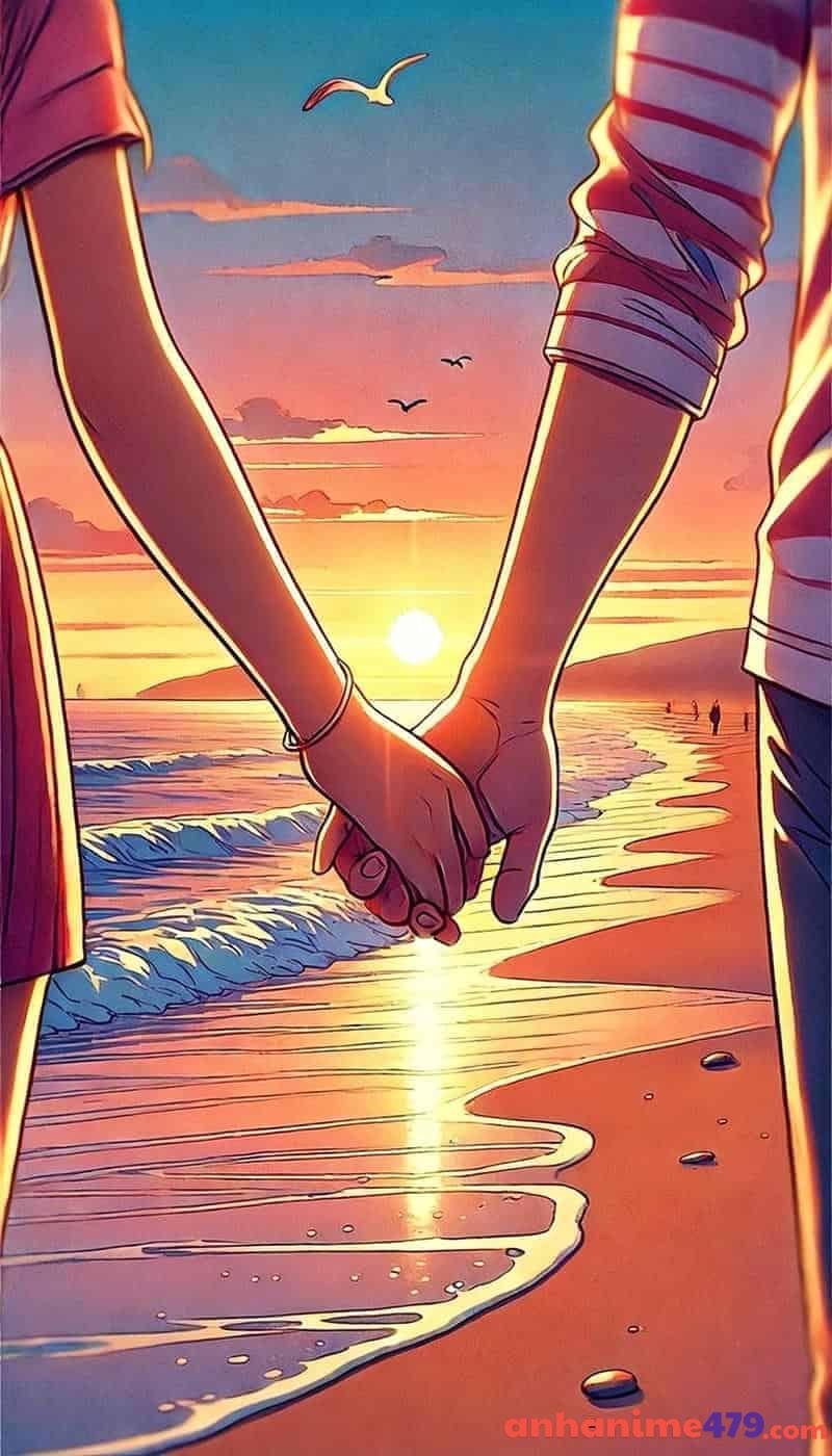 hình ảnh nắm tay animee