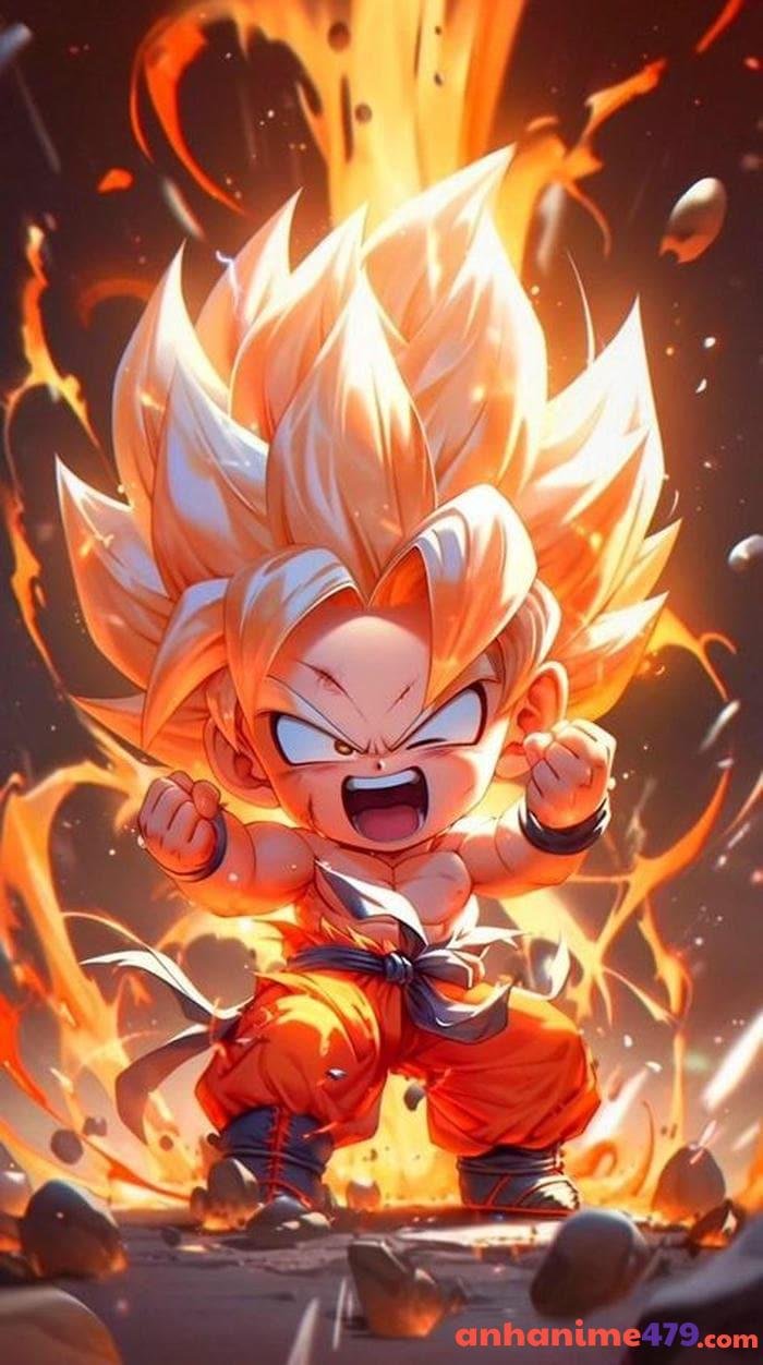 hình ảnh songoku tập luyện