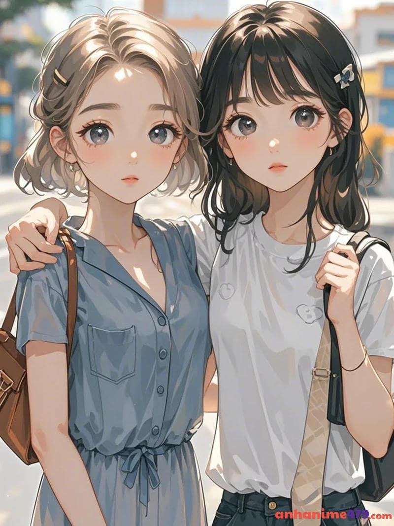 hình anime bạn thân học sinh