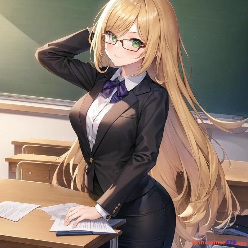 hình anime cô giáo trẻ trung