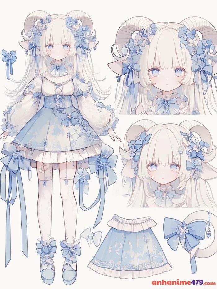 hình anime cung bạch dương cuốn hút và mạnh mẽ