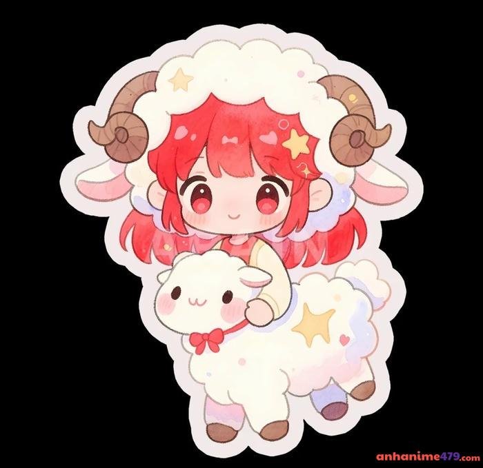 hình anime cung bạch dương nữ