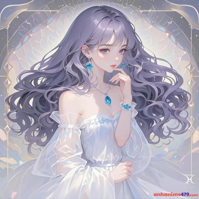 hình anime cung bảo bình nữ chibi