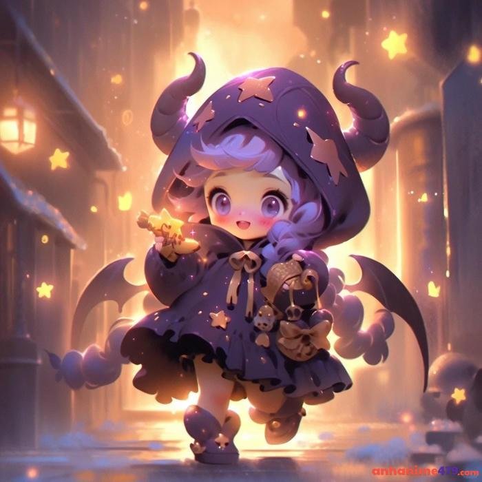 hình anime cung bọ cạp nữ gợi cảm tinh tế