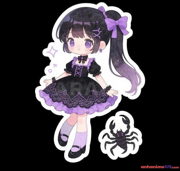 hình anime cung bọ cạp nữ lộng lẫy