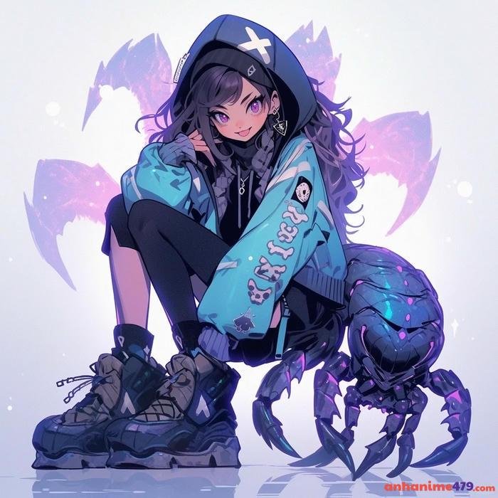 hình anime cung bọ cạp nữ trong bóng tối