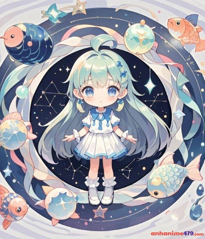 hình anime cung song ngư nữ