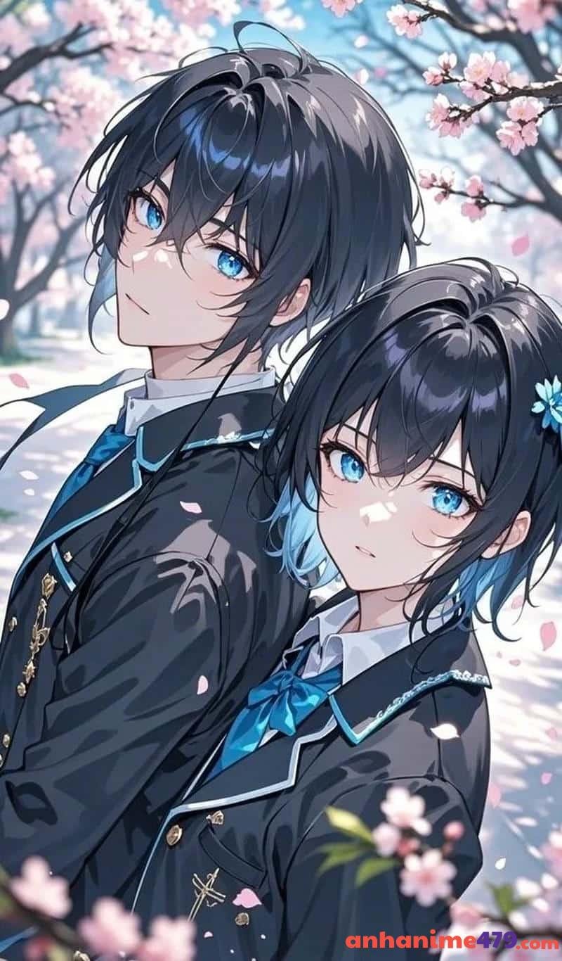 hình anime girl mặc đồng phục