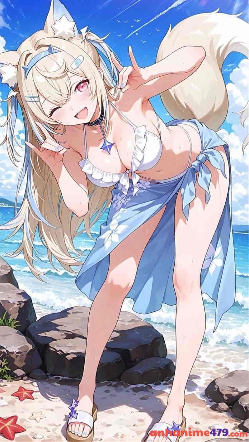 hình anime nữ mặc bikini
