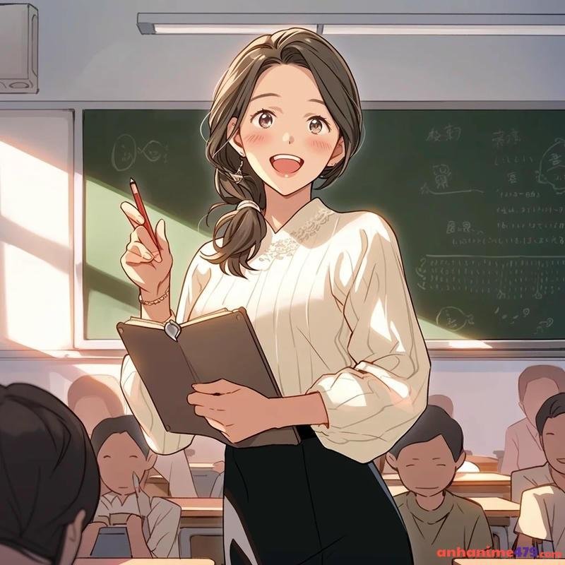 hình anime teacher cute