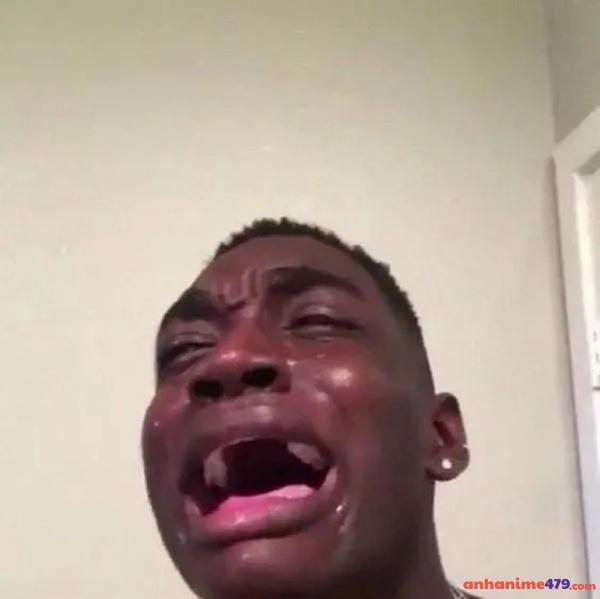 hình meme anh da đen khóc