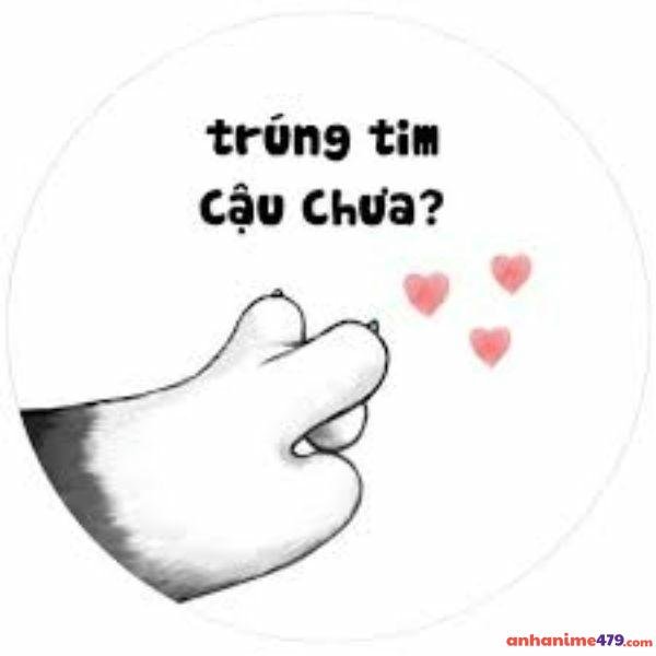 hình meme bắn tim