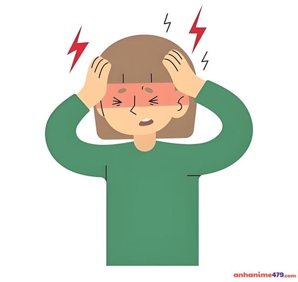 hình meme đau đầu đáng yêu