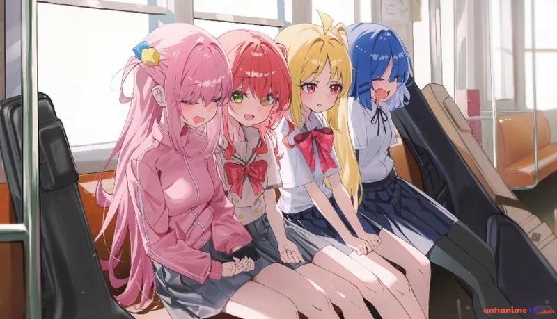 hình nhóm anime cùng đi học