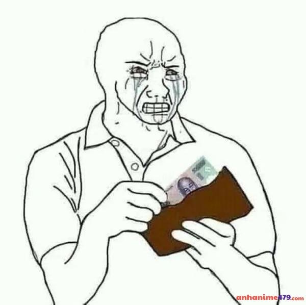 khóc vì không có tiền nhặt tiền d