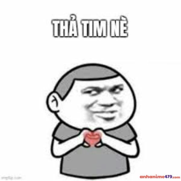 meme bắn tim