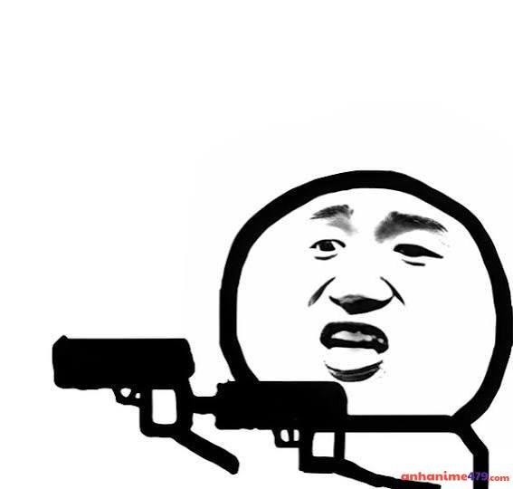 meme cầm 2 súng