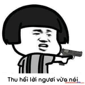 meme cầm súng doạ